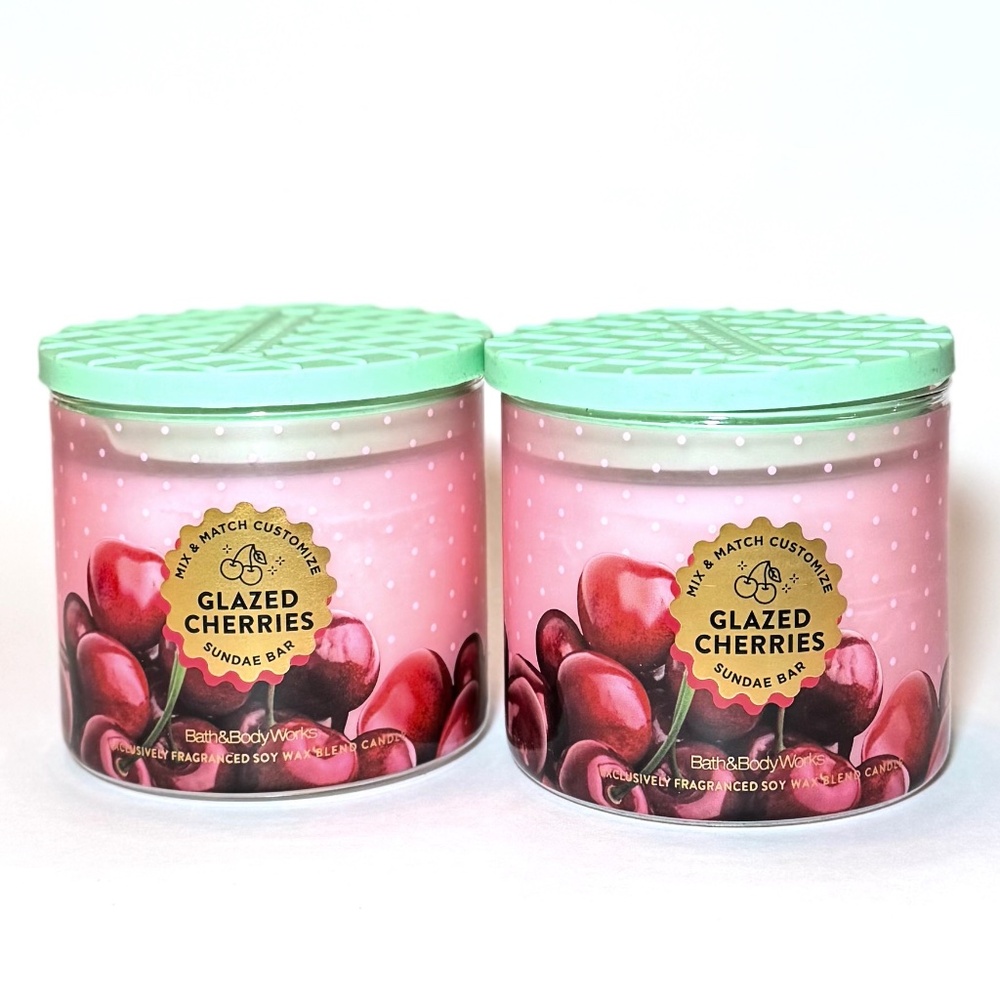 GLAZED CHERRIES 3 Wick Candles